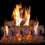 Peterson Real Fyre 24-inch Live Oak Log Set With Vented Burner, Match Lit (Natural Gas Only) thumbnail