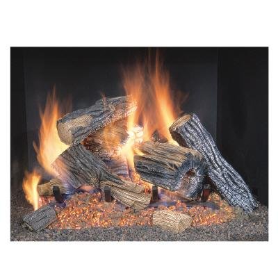 Sure Heat BRO18NG Sure Heat Burnt River Oak Vented Gas Log Set, 18-Inch, Natural Gas Feature Image